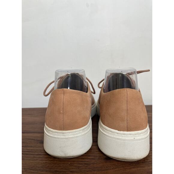 Eileen Fisher Prescot Platform Sneaker in Toffee Cream Nubuck Suede Leather sz 9 - Picture 6 of 8